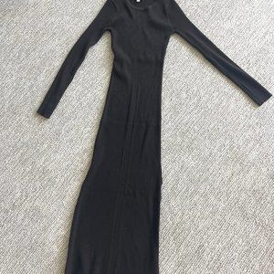 WAYF Kate Long Sleeve Midi Dress